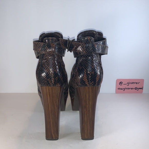 8 Sabina Snakeskin Leather Heels Jessica Simpson - Picture 4 of 16